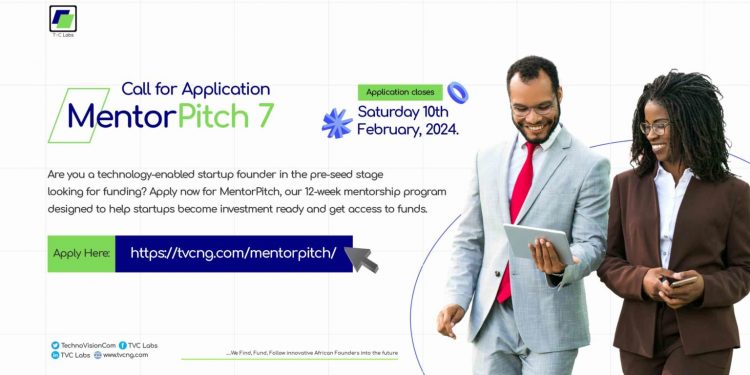 Call For Applications: TVC Labs MentorPitch7 program For Startups ( 12-weeks Expert Mentoring, Access to Fund)