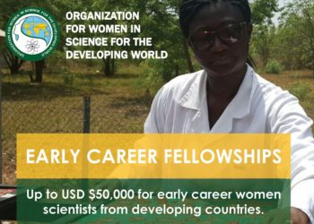 Call For Applications: OWSD Early Career Fellowship Program 2024 for Women Scientists (up to $50,000)