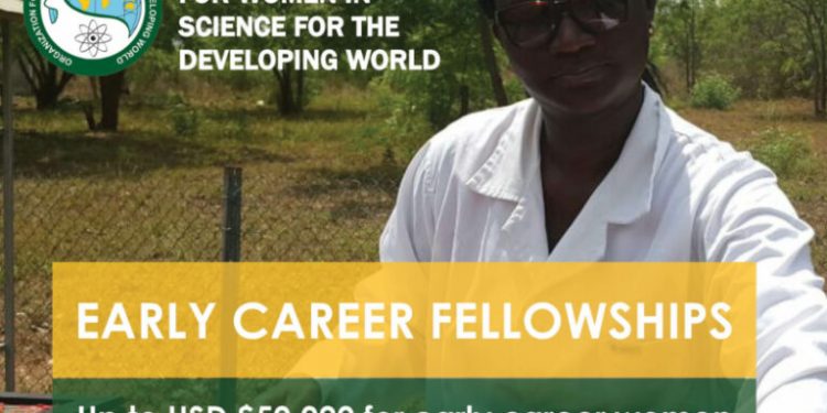 Call For Applications: OWSD Early Career Fellowship Program 2024 for Women Scientists (up to $50,000)