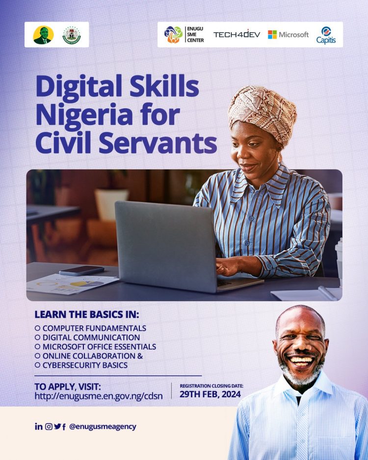 Call for Applications: Digital Skills for Nigeria Civil Servants 2024