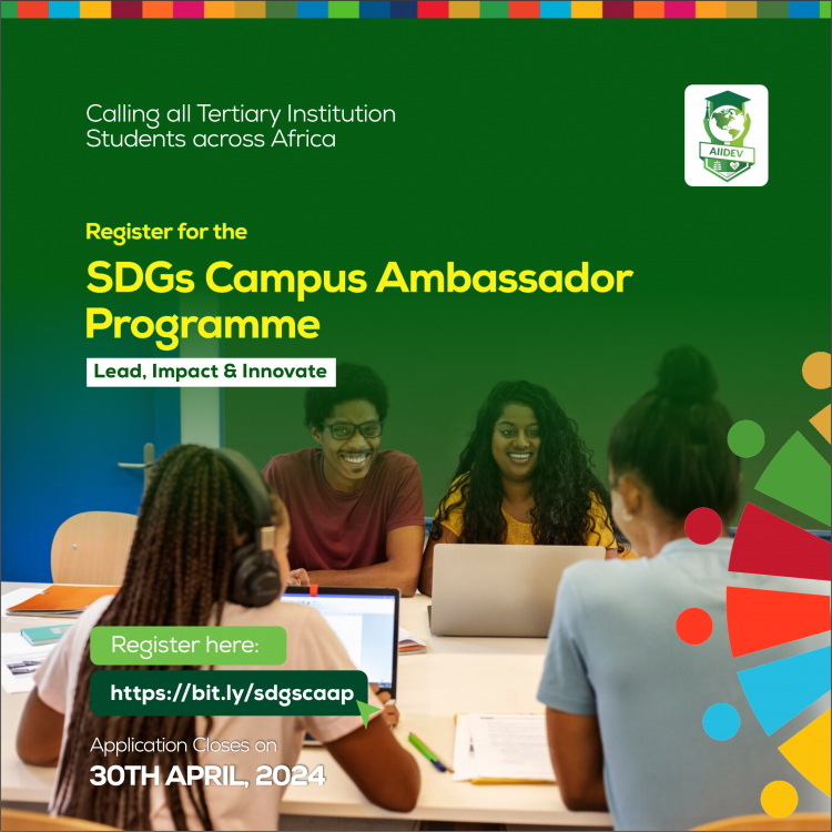 Call For Applications: SDGs Campus Ambassador Program (Lead, Impact and Innovate)