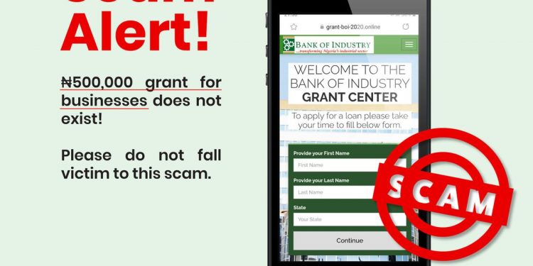 Bank of Industry Issues Warning Against Grant Scams on Social Media