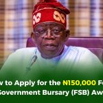 Call For Applications: Federal Government Bursary (FSB) Award 2024 (Up to N150,000 fund)