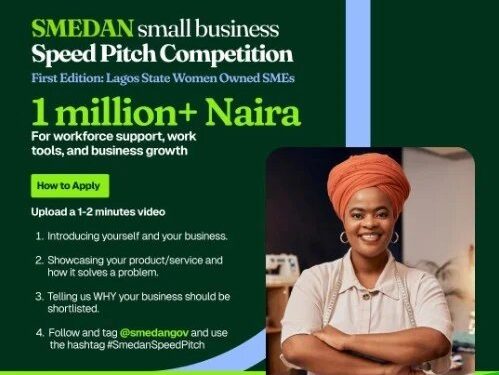 SMEDAN Unveils "SMEDAN Speed Pitch" SME Competition, With up to N1.5M cash prize