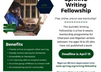 Call For Applications: Sprinng Writing Fellowship Online Mentorship Program