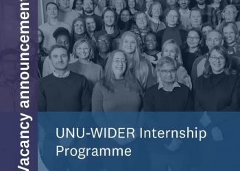 Call For Applications: UNU-WIDER Internship Program (Paid Internship)