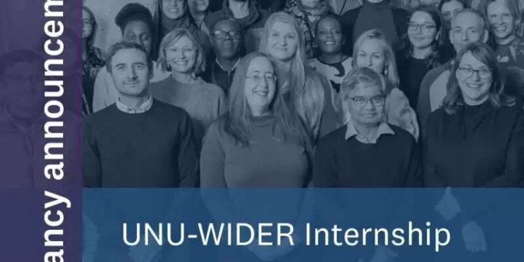 Call For Applications: UNU-WIDER Internship Program (Paid Internship)
