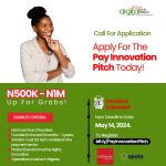 Call For Applications: Pay Innovation Pitch (Up to N1Million in Cash Prize)