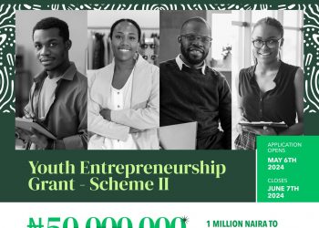 Call For Applications: Youth Entrepreneurship Grant – Scheme II (Nigeria) (Grant Funding of N1 Million to 50 innovative Youths)