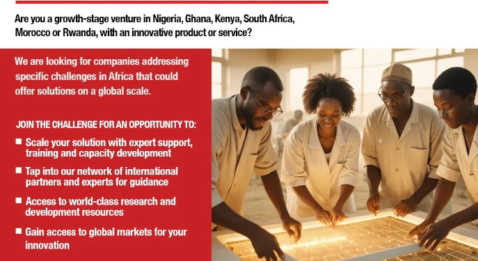 Call for Application AFRICA'S NEXT GLOBAL INNOVATION CHALLENGE
