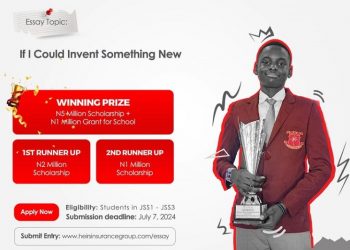 Call For Applications: Heirs Insurance Essay Championship 2024 (Win N5 Million scholarship and a N1 Million Grant for the school)