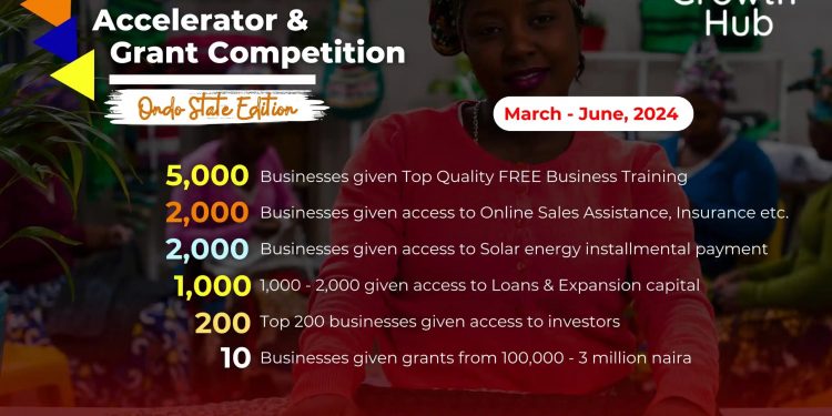 Call For Applications: The Growth Hub Business Growth Accelerator Grant Competition Ondo State! ( Win up to ₦3 million in grant)