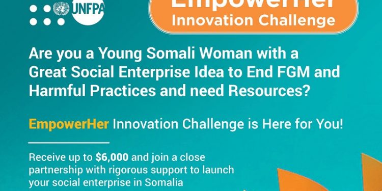 Call For Applications: UNFPA Somalia EmpowerHer Innovation Challenge 2024 ( Up to $6000 grant)