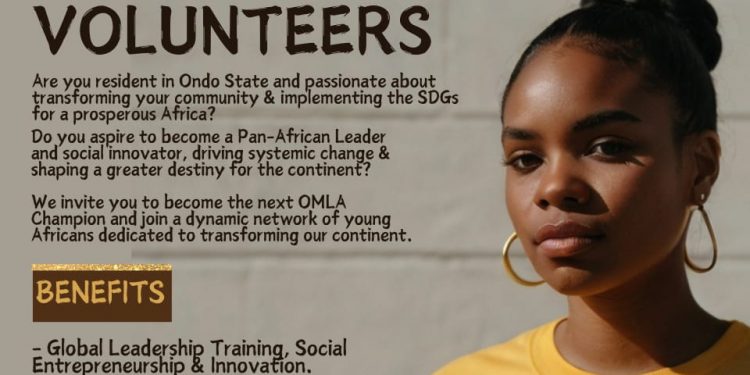 Call For Applications: One Million Leaders Africa Champions (OMLA) Training program Ondo State