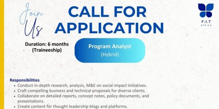 Call For Applications: F.I.T. Africa Program Analyst Training