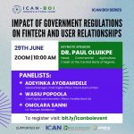 Virtual Program to Examine the Impact of Government Regulations on Fintech and User Relationships Set for June 29, 2024.