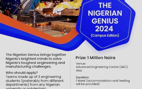 Call For Applications: Nigerian Genius National Engineering Competition
