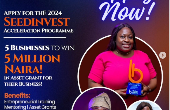 Call For Applications: SEEDINVEST Acceleration Program For MSMEs in Nigeria ( Up to N5 Million Grant Prize)