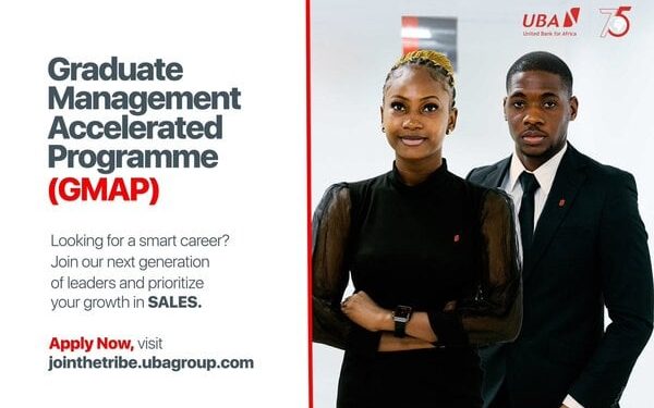 Call For Applications: UBA Group Graduate Management Accelerated Program (GMAP) 2024