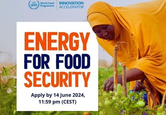 Call For Applications: WFP Niger Innovation Challenge: Energy for Food Security