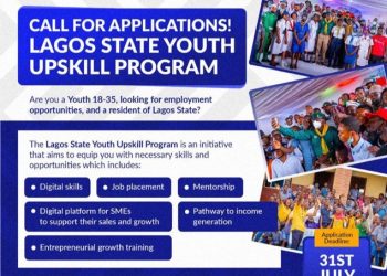 Call For Applications: LAG-UP Lagos State Youth Upskilling Program( Comprehensive upskilling To Youths And SMEs)