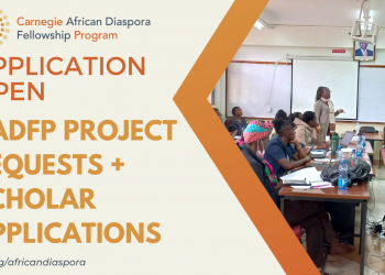 Call For Applications: Carnegie African Diaspora Fellowship Program