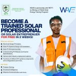 Call For Applications: RETTI X WAVE Solar Panel Installation and Employability Training Program 2024