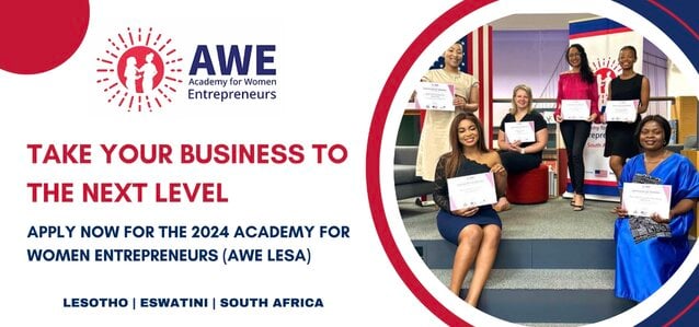 Call For Applications: AWIEF 2024 Academy for Women Entrepreneurs Program (AWE LESA)