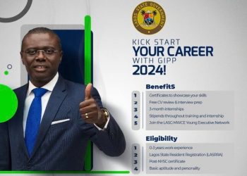 Call For Applications: Lagos State Graduate Internship Placement Program (GIPP) 2024