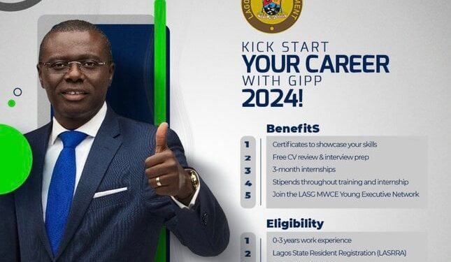Call For Applications: Lagos State Graduate Internship Placement Program (GIPP) 2024