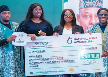 Wema Bank Donates Car to Winner of Outstanding MSME Clinic Award at 2024 National MSME Awards