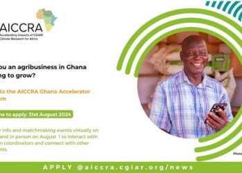 Call For Applications: AICCRA Ghana Accelerator Program 2024 ($50,000 grant)
