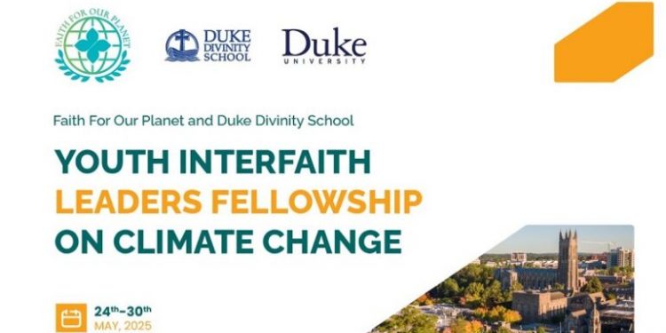 Call For Applications: FFOP Youth Interfaith Leaders Fellowship on Climate Change 2025 (Fully-funded)