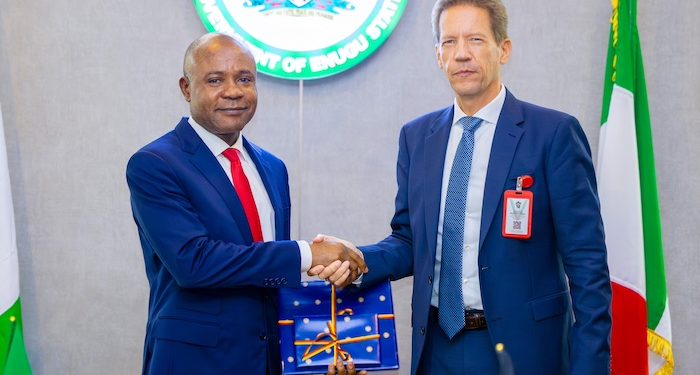 The German government has expressed a strong interest in enhancing economic collaboration with Enugu State, Nigeria, focusing on key areas such as agriculture, energy, trade, and investment. This was revealed during a visit by the German Consul General, Weert Börner, who led a delegation of the German business community and the German Corporation for International Cooperation (GIZ) to meet with Governor Peter Mbah at the Enugu State Government House. Germany's decision to select Enugu as one of only three southern Nigerian states for intensified cooperation is based on recent findings indicating improved ease-of-doing-business under the Mbah administration. The visit marks the continuation of discussions that began in Lagos in 2023, aimed at increasing German investment and cooperation in the region. Börner expressed enthusiasm about the collaboration, stating, “I am very happy to be here in Enugu city to increase and deepen our conversation on this cooperation. The German government has decided to focus more on specific states within Nigeria, and we are particularly impressed with the progress in Enugu State.” Governor Peter Mbah warmly welcomed the German delegation and highlighted the ambitious goals his administration has set, including growing the state’s economy from $4.4 billion to $30 billion within the next seven years. Mbah emphasized that achieving this target would require significant private sector investments and international partnerships. “We are really excited about this partnership, especially because, although we are a subnational entity, our ambitions and goals are national in scale,” Mbah said. He outlined plans to unlock the state's economic potential, particularly in agriculture, where Enugu aims to go beyond food security to become a major player in agro-processing and export. Mbah also assured the German delegation of the state's readiness to support investment in energy, trade, and infrastructure. He highlighted ongoing efforts to operationalize the international wing of Akanu Ibiam International Airport and develop a cargo terminal to facilitate exports. Additionally, the state has acquired 300,000 hectares of land to attract commercial farmers and is modernizing its livestock industry through new legislation. The German delegation, which included representatives from Siemens Energy and the Deutsche Handels Kompetenz (DHK) chamber of industry and commerce, expressed confidence in the partnership and pledged to support Enugu's economic transformation through investment and expertise. This collaboration is expected to open up significant opportunities for both Enugu State and Germany, fostering economic growth and development in key sectors.