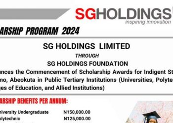 Call For Applications: SG Holdings Undergraduate Scholarship for Nigerians