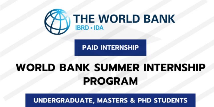 Call For Applications: World Bank Treasury Summer Paid Internship Program 2025