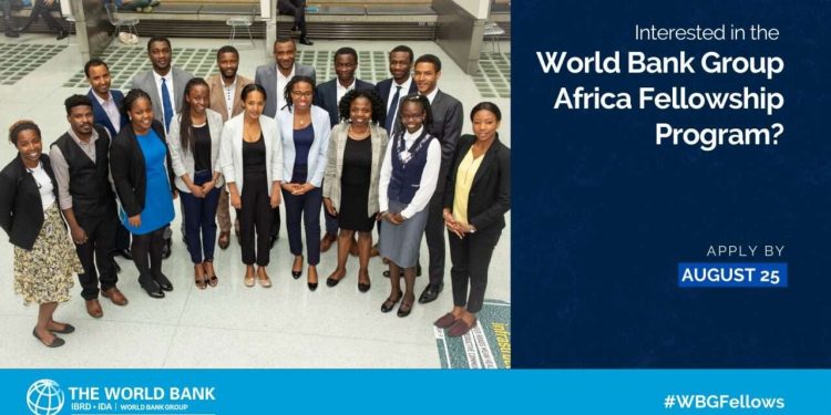 Call For Applications: World Bank Group Africa Fellowship Program 2025