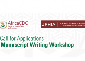 Call For Applications: The Journal for Public Health in Africa, Africa CDC, Manuscript Writing Workshop