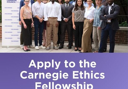 Call For Applications: Carnegie Ethics Fellowship Program 2025-2027