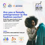 Call For Applications: SHE CAN with ICT – Skill Up For Female Entrepreneurs