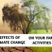 Effect of Climate Change on Your Farm Activities