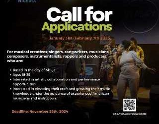 Call For Applications: YES Academy Musical Creatives Program 2025 For Nigerians