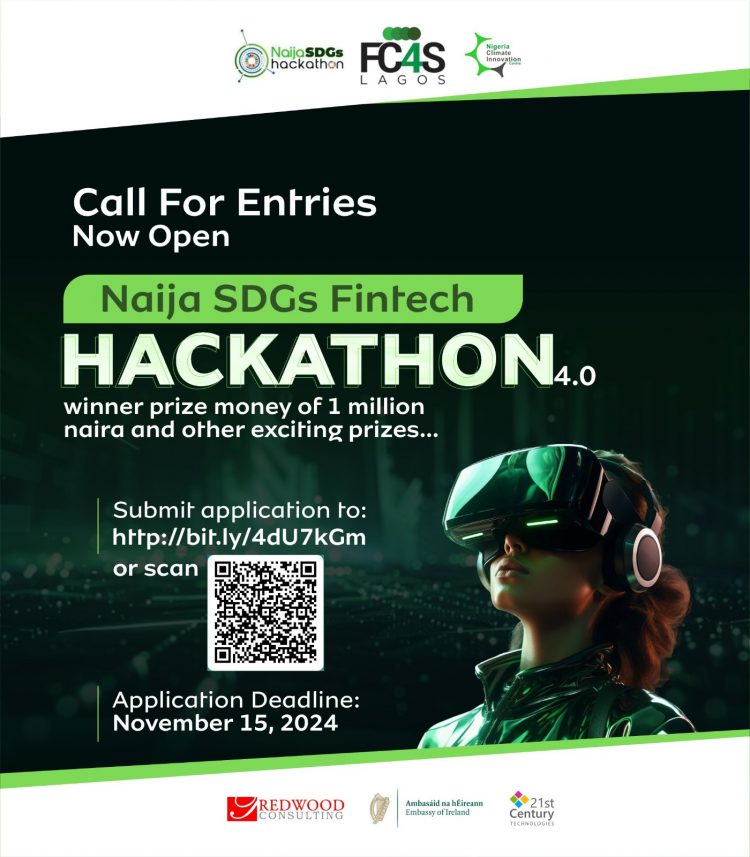 Call for Applications: Naija SDGs Fintech Hackathon 4.0!( Up to of One Million Naira cash prize )