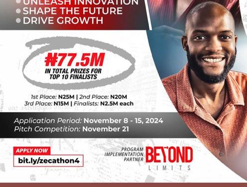 Call For Applications: 2024 Zenith Bank Startup Pitch Competition (Over N50 million Cash Prizes)