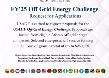 Call For Applications: The U.S. African Development Foundation (USADF) Off-grid Energy Challenge ( Grant Capital of Up to $250,000)