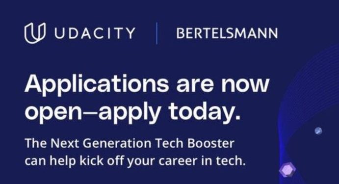 Call for Applications: Udacity Next Generation Tech Booster Scholarship 2025
