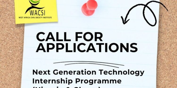 Call for Applications: WACSI Next Generation Technology Internship Program 2025 (Paid)