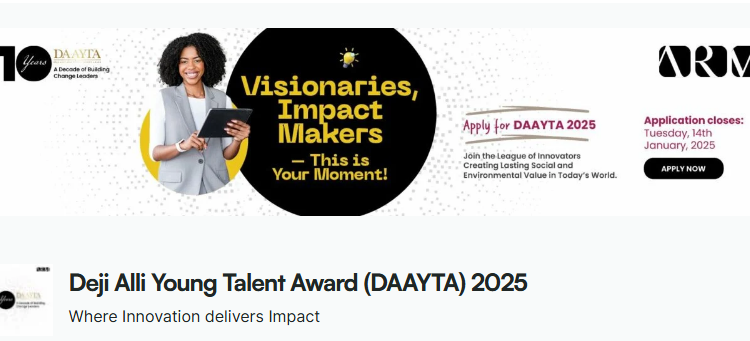 Deji Alli Young Talent Award (DAAYTA) 2025