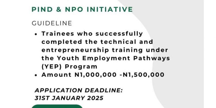 Call for Applications: PIND/NPO Startup Business Funding Program(