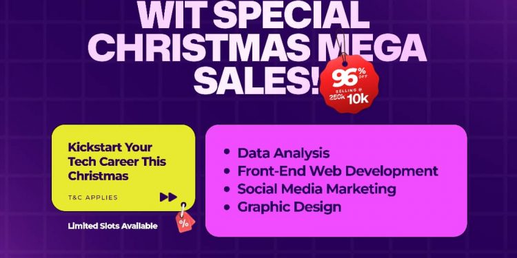 Call For Applications: Coriftech Solution Limited WIT Special Christmas MEGA SALES! (96% Discount on Tech Skills Training)